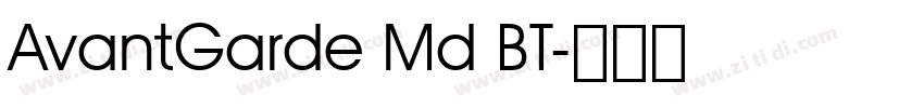 AvantGarde Md BT字体转换